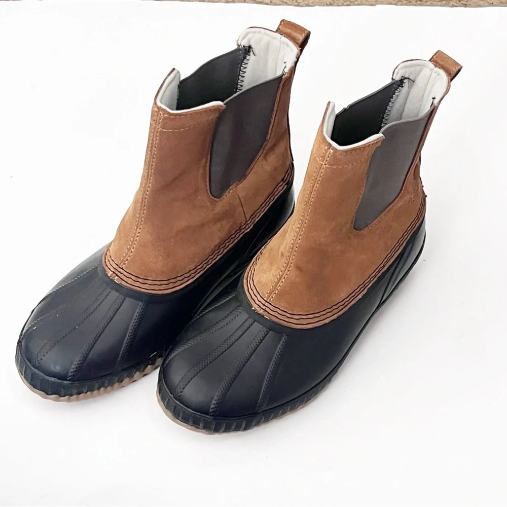SOREL Cheyanne Brown Black Waterproof Mens Chelsea Boots #NY2674-286 Size 7